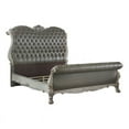 thumbnail image 1 of Sleigh Design California King Bed with Button Tufting Gray, 1 of 5