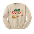 thumbnail image 1 of Sleigh Queen Sweatshirt Unisex 2X-Large Sand, 1 of 5