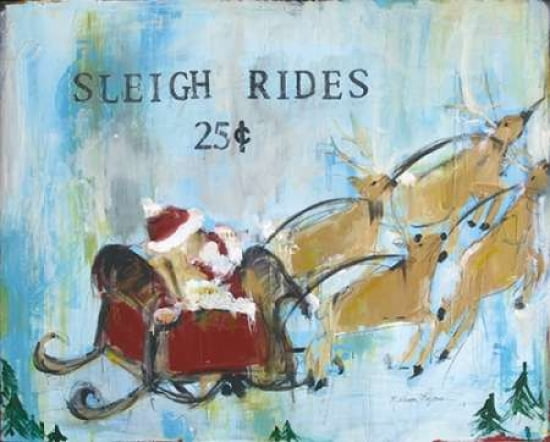 Sleigh Rides Canvas Art - Melissa Lyons (24 x 30)