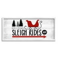 thumbnail image 1 of Sleigh Rides Rustic Grain Pattern Holiday Signage Holiday Graphic Art Framed Art Print Wall Art, 1 of 5