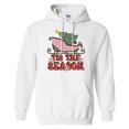 thumbnail image 1 of Sleigh Tis the Season Hoodie Sweatshirt Unisex Large White, 1 of 5