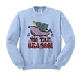 thumbnail image 1 of Sleigh Tis the Season Sweatshirt Unisex Small Light Blue, 1 of 5