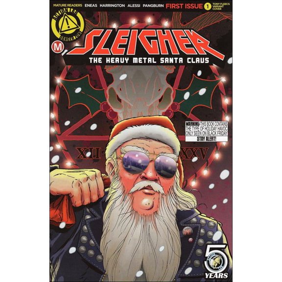 Sleigher: The Heavy Metal Santa Claus #1B VF ; Action Lab Comic Book