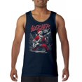 thumbnail image 1 of Sleigher World Tour Tank Top Santa Claus Skeleton Rock and Roll Legend Guitar Band Christmas Tree Xmas Men's Top, 1 of 7
