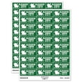 thumbnail image 1 of Sleighin' Slaying It Santa Christmas Teacher Student School Sticker Set - Dark Green - Matte Finish - 1.75" Medium, 1 of 7