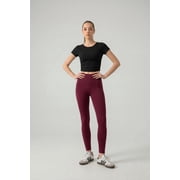 Slemon Womens Yoga Leggings High Waisted Butt Lifting Naked Feel High Stretch