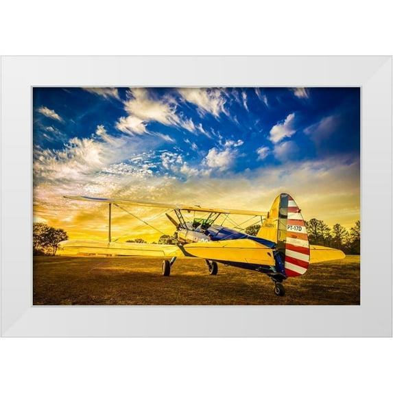 Slemp, John 24x17 White Modern Wood Framed Museum Art Print Titled - Stearman