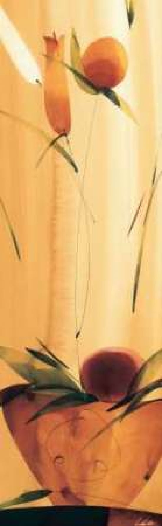 Slender Florals I Canvas Art - Lola Abellan (8 x 24)