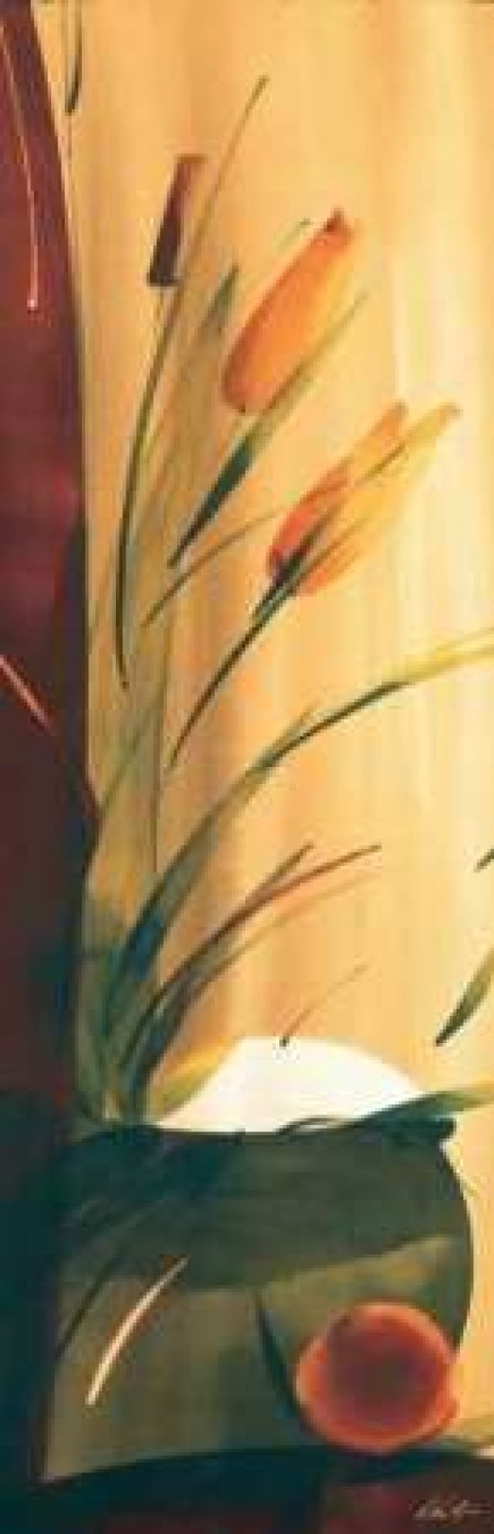 Slender Florals II Canvas Art - Lola Abellan (8 x 24)