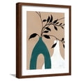 thumbnail image 1 of Art.com Slender Stems I Blue Art Print by Danhui Nai, Brown Frame Wall Art, 17" x 21", 1 of 5