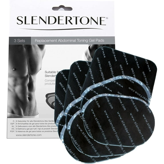 Slendertone Abs Belt Replacement Gel Pads, Triple Value Pack