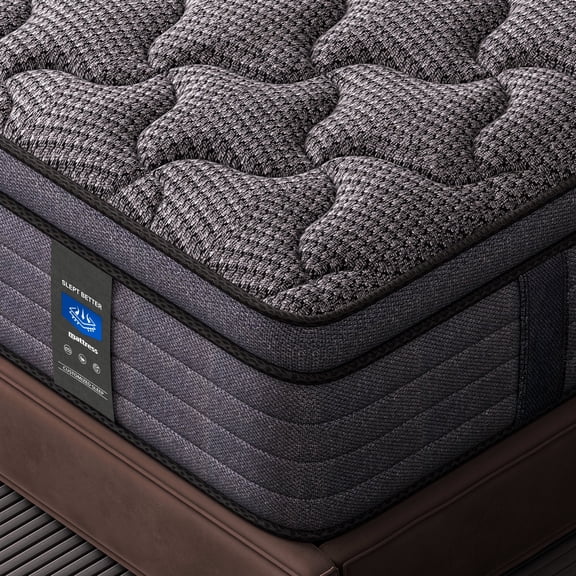 Slept Better 10 inch Twin Size Mattress In Box,Memory Foam & Spring Hybrid Mattress,Medium Firm,Drift Off Quickly, Sleep Deeply