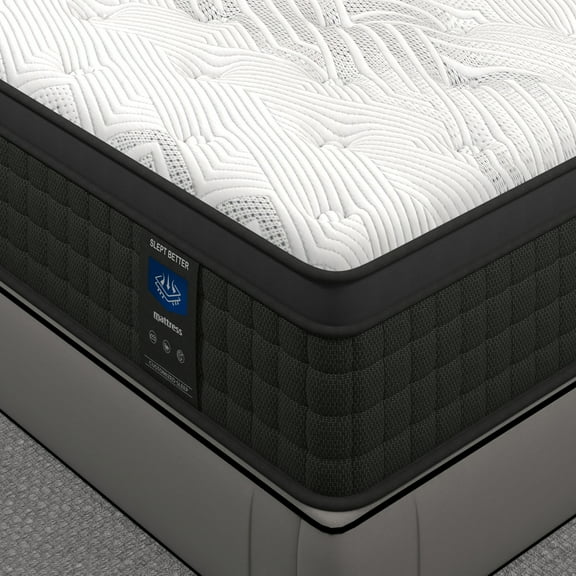 Slept Better 14 inch Full Size Mattress In Box,Memory Foam & Spring Hybrid Mattress,Medium Firm,Drift Off Quickly, Sleep Deeply