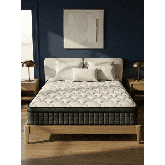 Slept Better 14 inch Full Size Mattress In Box,Memory Foam & Spring Hybrid Mattress,Medium Firm,Drift Off Quickly, Sleep Deeply