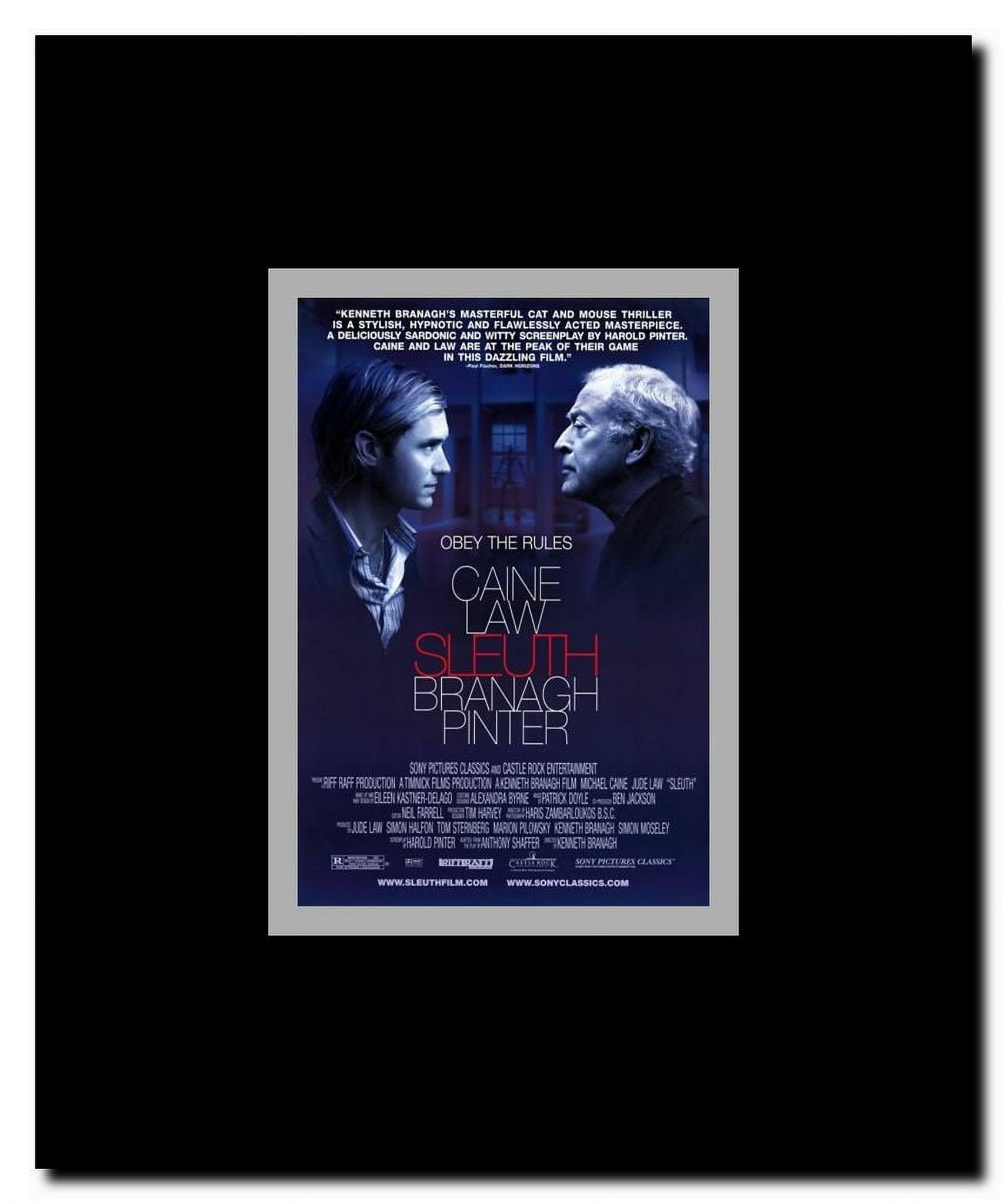 Sleuth Framed Movie Poster
