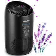Slevoo Air Purifiers Remove 99.97% of Dust, Smoke, Pets Dander, Pollen, Odors, 450 Sqft, Black