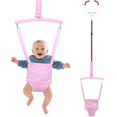 thumbnail image 1 of Slevoo Baby Doorway Jumper D-01, Baby Jumper Bouncer for 6-12 Months, Portable Infant Exerciser, Pink, 1 of 7
