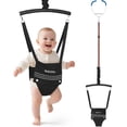 thumbnail image 1 of Slevoo Baby Jumper, Baby Doorway Jumper Bouncer for Babies 6-12 Months, with Easy to Use Clamp and Adjustable Strap, Black, 1 of 7