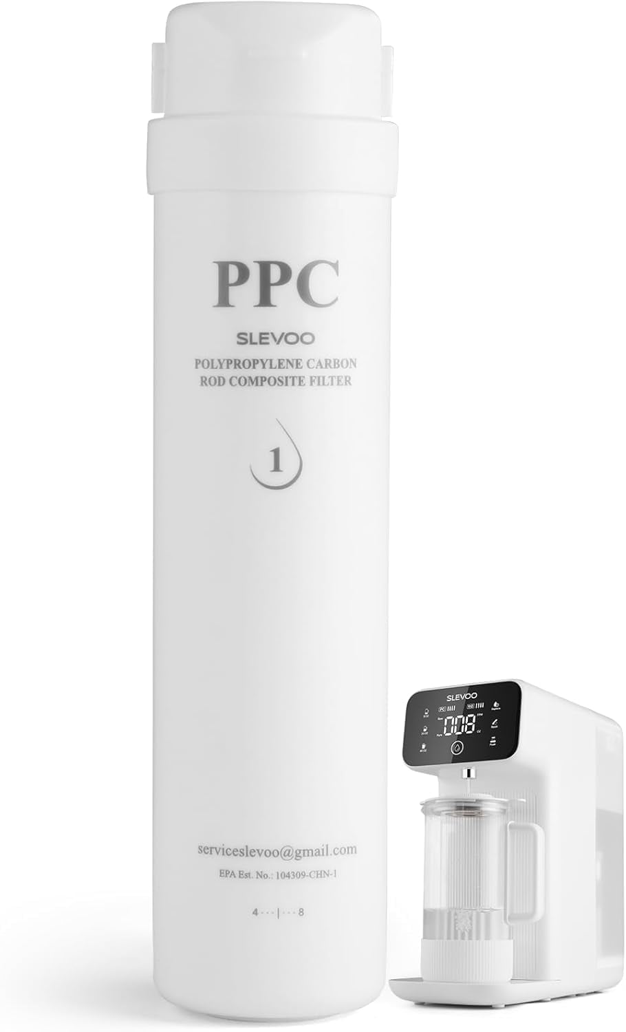 Slevoo PPC Replacement Filter, Replacement Cartridge for C2-M25, 12 Month Lifetime