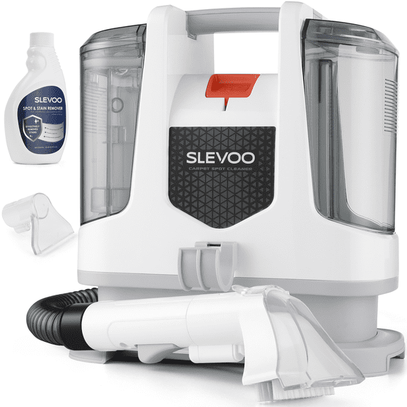 Slevoo Portable Carpet Cleaner, Upholstery Cleaner with Pet Spot Stain Remover, 10.5Kpa Strong Suction, 400W Powerful Motor, White, New