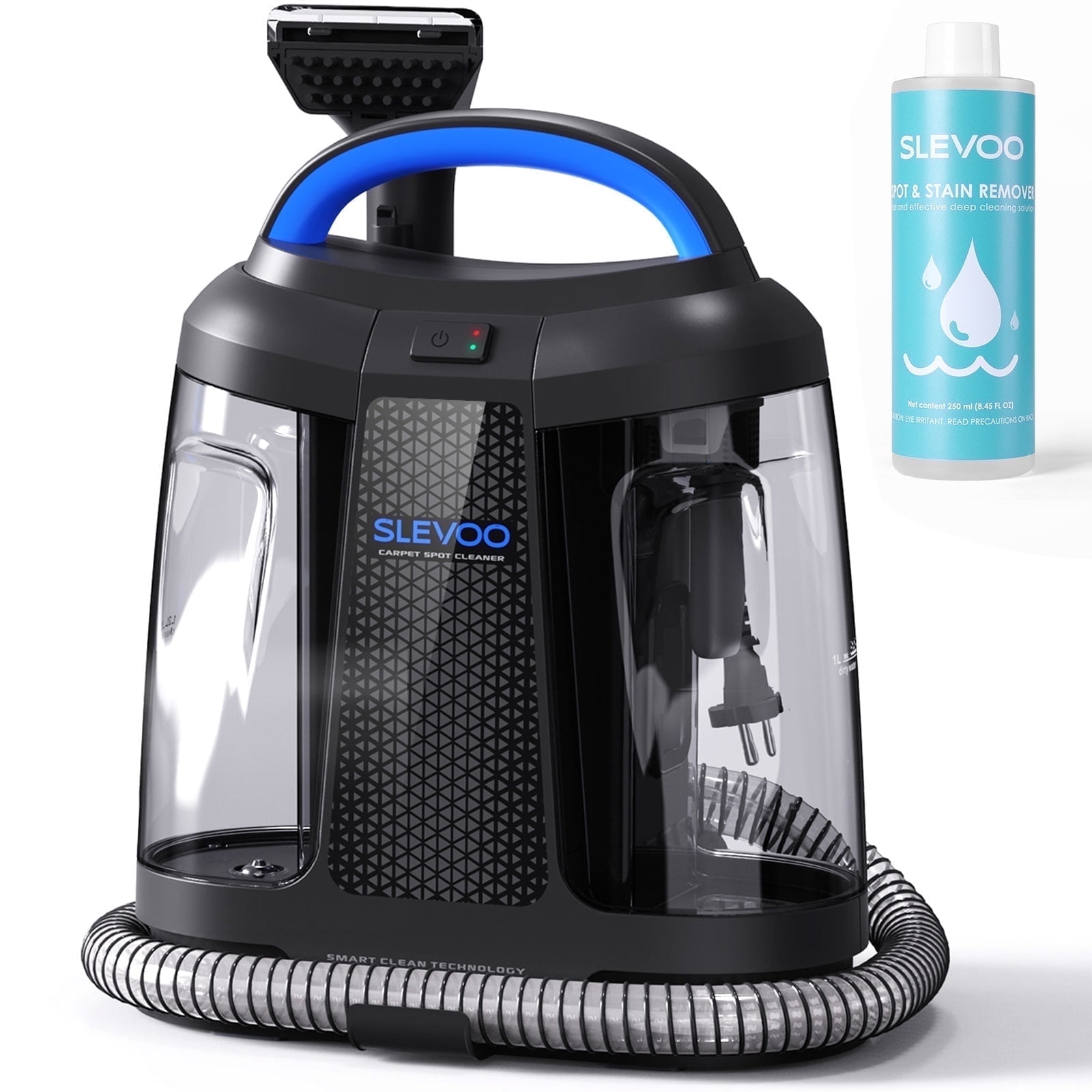 Slevoo Portable Carpet Cleaner, Upholstery Cleaner with Pet Spot Stain Remover, 11Kpa Strong Suction, 450W Powerful Motor, New