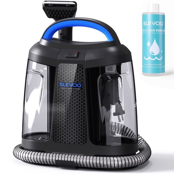 Slevoo Portable Carpet Cleaner, Upholstery Cleaner with Pet Spot Stain Remover, 11Kpa Strong Suction, 450W Powerful Motor