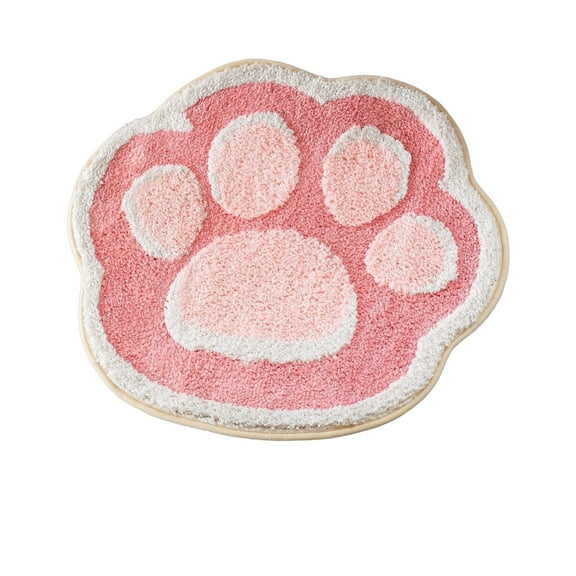 Slhenay Bath Mat Cute Bathroom Rugs for Girls Fun Funny Funky Rug Bedroom Heart Sea Shell Paws Preppy Bathroom Decor Beautiful Gorgeous Bath Rugs for Kids Women Non-Slip Bath Area Rug