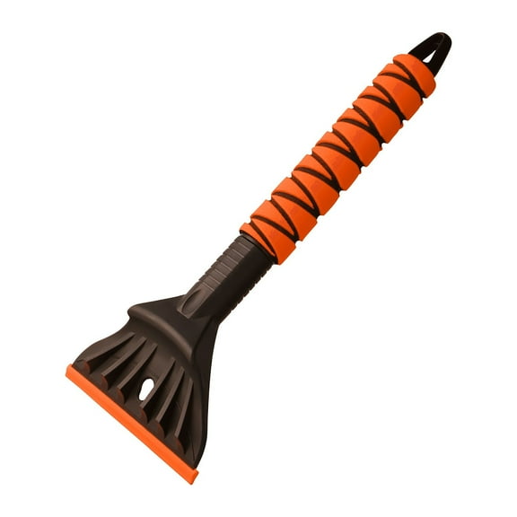 Slhenay Car Snow Brush and Ice Scrapers for Auto Windshield, Winter Cleaning Tool for Car with Ergonomic Foam Handle, Suitable for Cars, Trucks, SUVs (Orange)