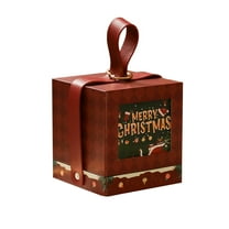 Slhenay Christmas Gift Boxes with Lids for Presents, 10x10x11 CM Small Gift Box for Holiday Party, Xmas, Holiday, Birthday Supplies (Red)