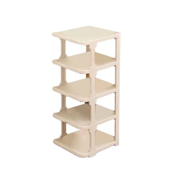 Slhenay Corner Shoe Rack - Free Standing Shoe Shelf for Entryway Bedroom Closet, Vertical Shoe Organizer for Small Space, Multifunctional Storage Rack Shoe Cubby, Multi-Purpose Plastic Rack