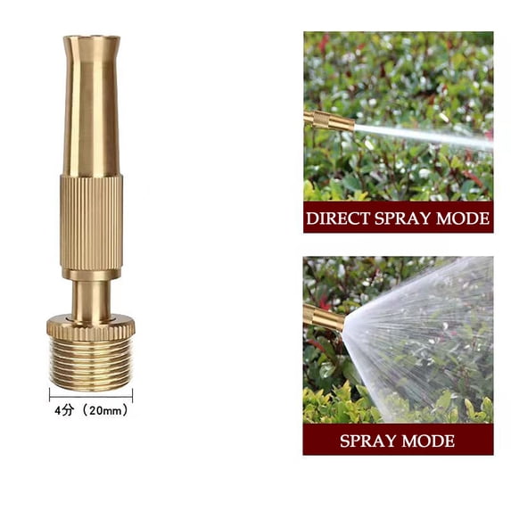 Slhenay Expandable Garden Hose Repair Kit, Solid Brass Faucet Adapter Flexible Hose Connectors End Repair Accessories (E)