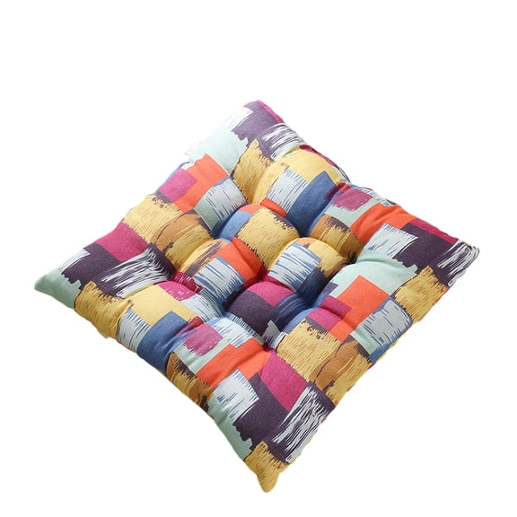 Slhenay Outdoor Floor Cushion for Adults Square Tufted Meditation Pillow