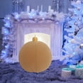 thumbnail image 1 of Slhenay PVC Inflatable Christmas Decorated Ball Ornaments 60cm Outdoor Large Xmas Blow Ball Decorations for Christmas Themed Party Supplies (Coffee), 1 of 1