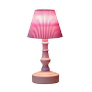 Slhenay Pink Lamp for Girls Bedrooms - Modern Small LED Table Lamp for Bedroom, Bedside Nightstand, Nursery, Cute Kids Lamp Small Adorable 5.5 Inch Kids Desk Lamp