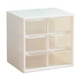 thumbnail image 1 of Slhenay Plastic 6 Compartments Desktop Organizers White, 1 of 5