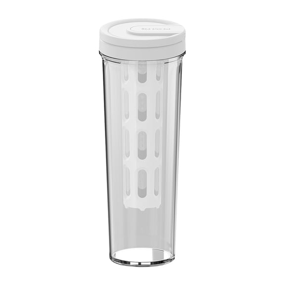 Slhenay Portable Water Cup Cold Brew Coffee Maker and Tea Brewer Leak-Proof Removable Fine Mesh Filter Perfect for Outdoor Camping Trip (White)