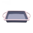thumbnail image 1 of Slhenay Silicone Square Cake Pan 9 inch Baking Pans, Non-Stick Heat Resistant Baking Molds for Cakes, Brownies, Cheesecakes, Pie, Bread (Pink), 1 of 1
