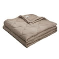 thumbnail image 1 of Slhenay Skin-friendly Plain Printed Washed Cotton Summer Quilt Ventilation Quilt, Brown, 1 of 8