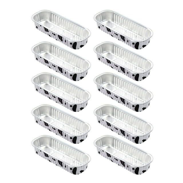 Slhljlin Disposable Aluminum Foil Tin Box Square Aluminum Foil Box