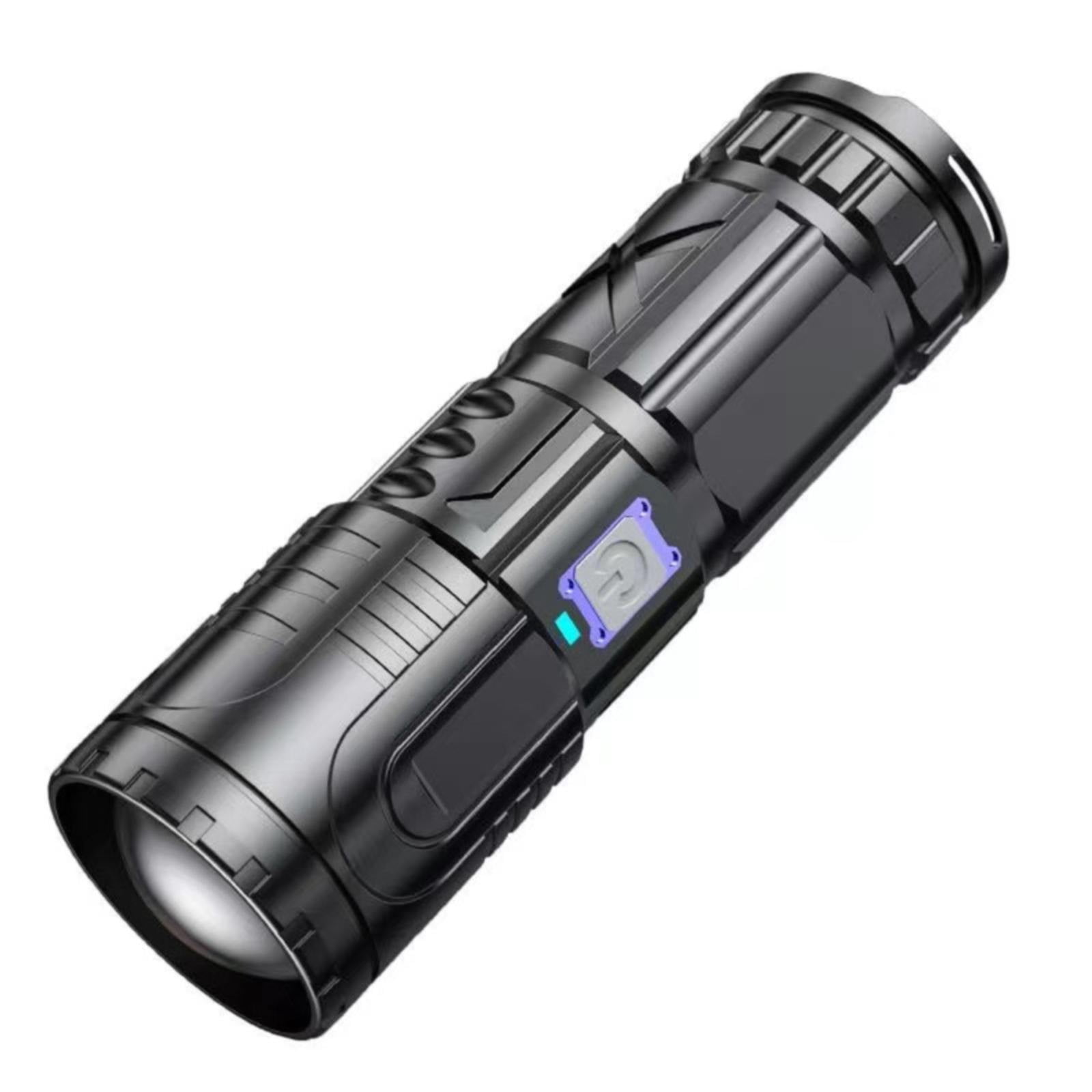 Slhljlin White Telescope Zoom Flashlight Multifunctional Rechargeable ...