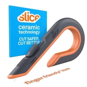 Slice Box Cutter with Retractable Ceramic Safety Blade, 3-Position Manual Slider