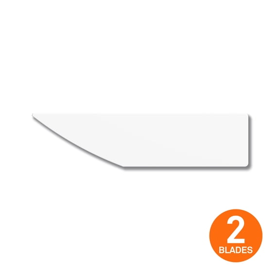 Slice 10483 Replacement Deburring Tool Blades - Finger-Friendly, Micro Ceramic Safety Blade - Lasts 11x Longer than Metal - (Convex) - Pack of 2