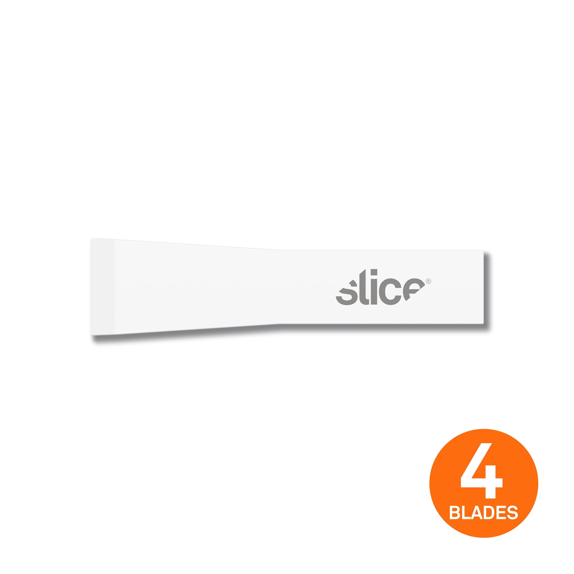 Slice 10534 Replacement Chisel Blades - Finger-Friendly, Micro Ceramic Safety Blade | Never Rusts - Pack of 4