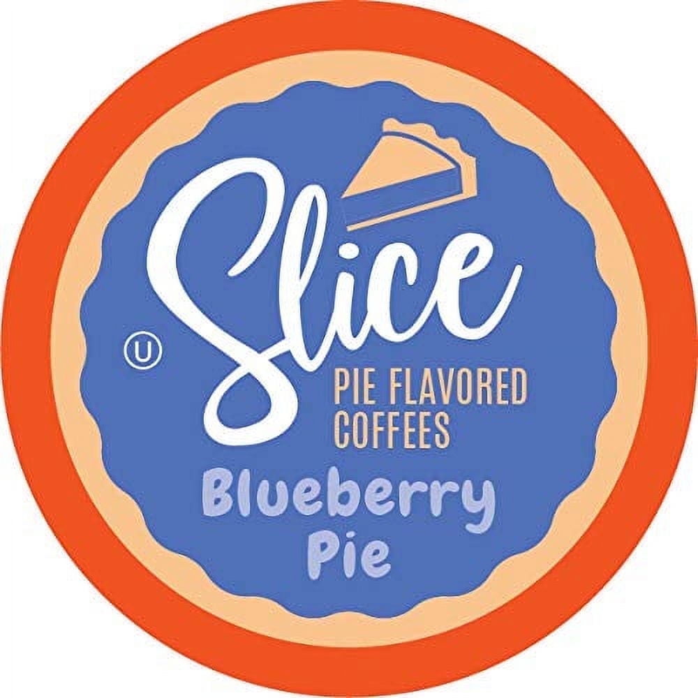 Slice Coffee Blueberry Pie Flavored Coffee Pods, 40 Count