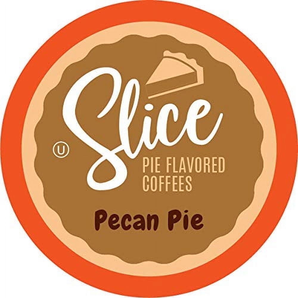 Slice Coffee Pecan Pie Flavored Coffee Pods for Keurig tea pods Brewers, 40 Count