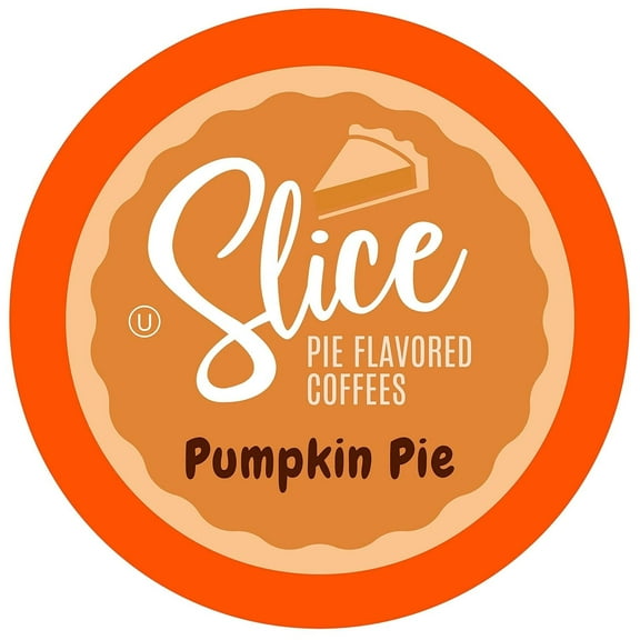 Slice Coffee Pumpkin Pie Flavored Coffee Pods for Keurig tea pods Brewers, 40 Count