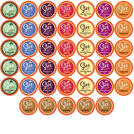 Slice Coffee Variety Pack Flavored Coffee Pods for Keurig tea pods Brewers, 40 Count