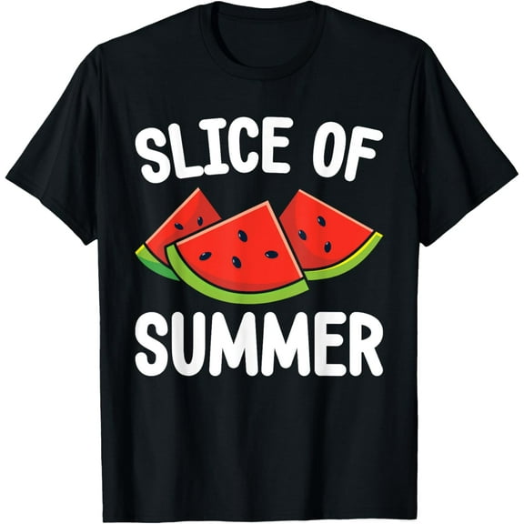 Slice Of Hello Summer Watermelon Lover Fruits Vacation Beach T-Shirt100% cotton