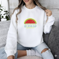 thumbnail image 1 of Slice Of Summer Cute Watermelon Bright Tropical Vibes Graphic Sweatshirt, up to size 5XL, 1 of 2