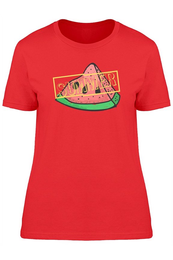 Slice Of Watermelon For Summer T-Shirt Women -Image by Shutterstock, Female Large